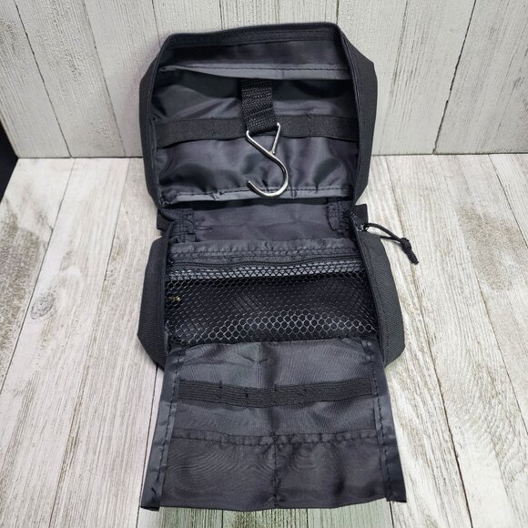 Samsonite Toiletry Travel Jewelry Toiletries Bag Black Small Canvas Zipper - Picture 5 of 7